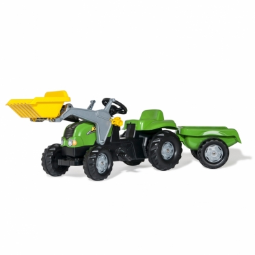 Minamas keturratis traktorius su priekaba "Rolly Toys", 47 x 55 x 161 cm