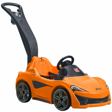 McLaren mašinėlė - paspirtukas su rankenėle "Step2", oranžinė