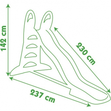 Vandens čiuožykla XL "Smoby", 230 cm