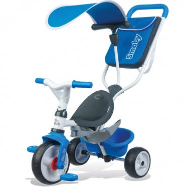 Triratis vežimėlis - dviratis "Smoby Baby Balade", mėlynas