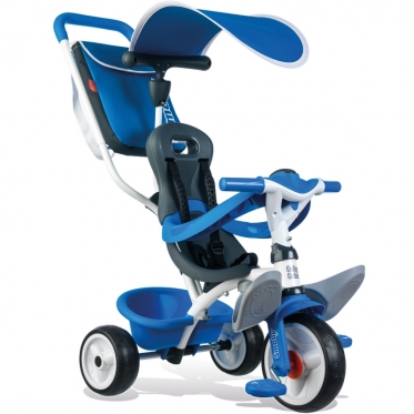 Triratis vežimėlis - dviratis "Smoby Baby Balade", mėlynas