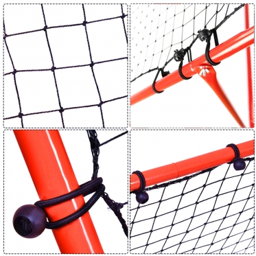 Futbolo treniruočių rėmas su elastiniu tinklu, 100 x 100 cm