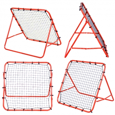Futbolo treniruočių rėmas su elastiniu tinklu, 100 x 100 cm