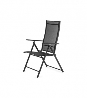 Sulankstoma sodo kėdė, 56 x 62 x 104 cm (juoda)