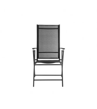 Sulankstoma sodo kėdė, 56 x 62 x 104 cm (juoda)