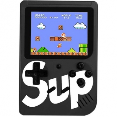 Nešiojama žaidimų konsolė su pulteliu "Game Box Sup 400", 1,5 x 7,7 x 11,5 cm (juoda)