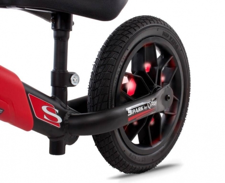 Balansinis dviratis "Spark QPlay", Ø 30 cm (raudonas, juodas)