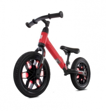 Balansinis dviratis "Spark QPlay", Ø 30 cm (raudonas, juodas)