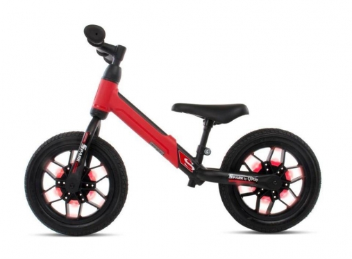 Balansinis dviratis "Spark QPlay", Ø 30 cm (raudonas, juodas)