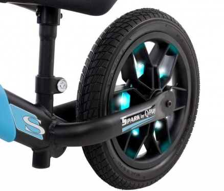 Balansinis dviratis "Spark QPlay", Ø 30 cm (mėlynas, juodas)