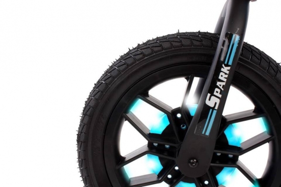 Balansinis dviratis "Spark QPlay", Ø 30 cm (mėlynas, juodas)