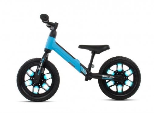 Balansinis dviratis "Spark QPlay", Ø 30 cm (mėlynas, juodas)