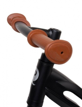 Balansinis dviratis "Racer QPlay", Ø 30 cm (juodas, rudas)