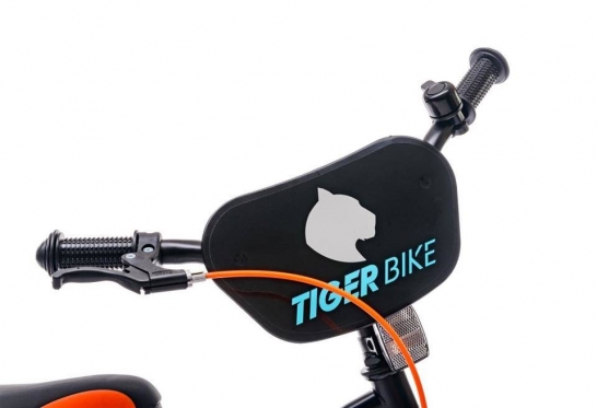 Dviratis plačiomis padangomis "Sun Baby Tiger", Ø 35 cm (juodas, oranžinis, mėlynas)