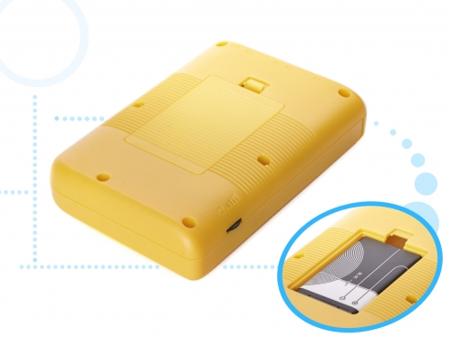 Nešiojama žaidimų konsolė "Game Box Sup 400", 1,5 x 7,7 x 11,5 cm (geltona)