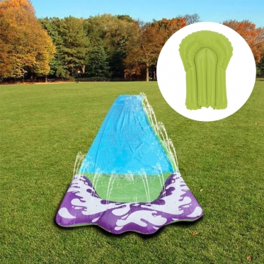 Vandens čiuožykla, 480 cm (violetinė, žalia, mėlyna)