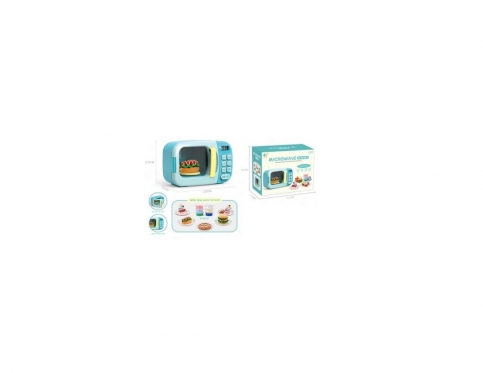 Žaislų rinkinys "Mikrobangų krosnelė", 23 x 10 x 15 cm (mėlynas)