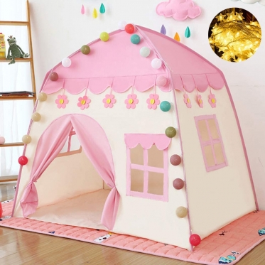 Žaidimų palapinė "Princesė", 130 x 100 x 130 cm (rožinė)
