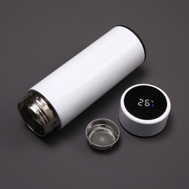 Termosas su LCD ekranėliu "Smart", 500 ml (baltas)