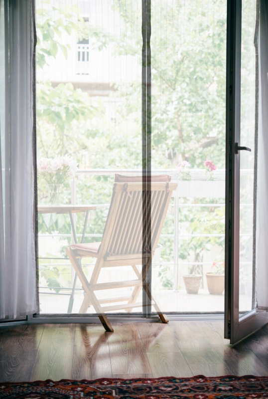 Užuolaidų tipo tinklelis nuo uodų su magnetais, 110 x 220 cm