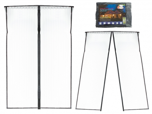 Užuolaidų tipo tinklelis nuo uodų su magnetais, 85 x 210 cm