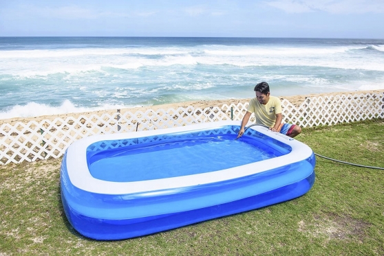 Pripučiamas baseinas "Carruzzo", 262 x 175 x 50 cm (baltas, mėlynas)