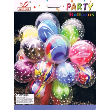 Balionų rinkinys "Party Balloons", 6 vnt (įvairiaspalvis)