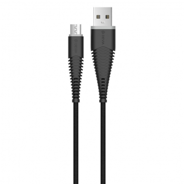 USB - micro USB kabelis (1,5 m), juodas