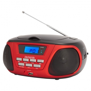 Radijo ir CD imtuvas Aiwa BBTU-300RD (raudonas)