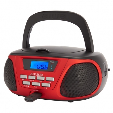 Radijo ir CD imtuvas Aiwa BBTU-300RD (raudonas)