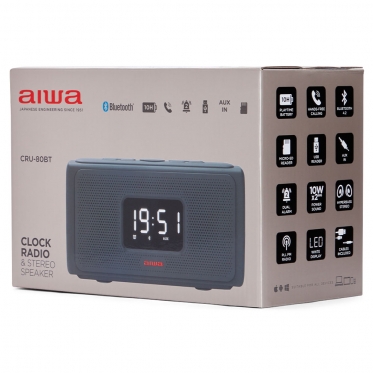 Laikrodis su radiju Aiwa CRU-80BT