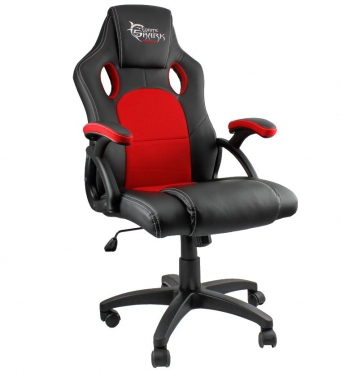 Žaidimų kėdė White Shark Gaming Chair Kings Throne Y-2706 (juoda, raudona)