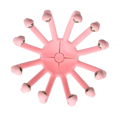Galvos masažuoklis, 16 x 11 cm (rožinis)