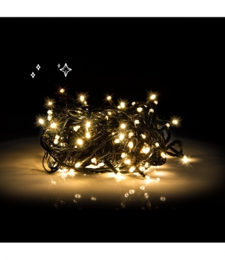 40,7 m 500 LED lempučių šventinė lauko girlianda (šiltai balta)