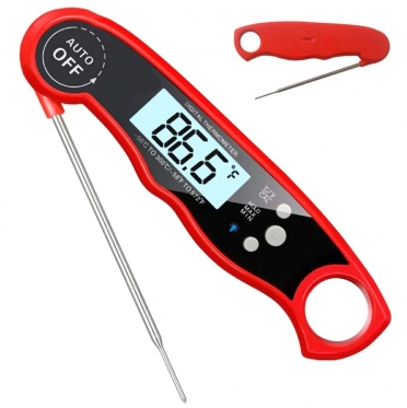Elektroninis maisto termometras, 11,6 cm (raudonas, juodas)