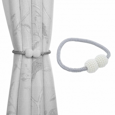 Magnetinis užuolaidų laikiklis, 1 vnt (pilkas)