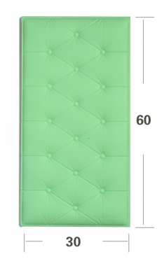 Dekoratyvinė sienos plokštė, 60 x 30 cm (žalia)