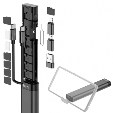 Daugiafunkcinis microSD kortelių skaitytuvas, 13,3 x 3 x 1,6 cm