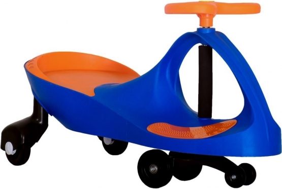 Balansinė paspiriama mašinėlė, oranžinė/mėlyna