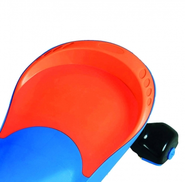 Balansinė paspiriama mašinėlė, oranžinė/mėlyna