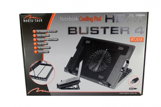 Nešiojamo kompiuterio aušinimo stovas Media-Tech MT2658 Heat Buster 4