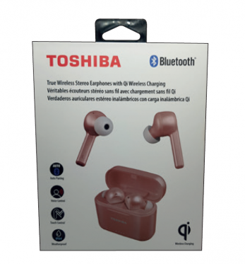 Belaidės ausinės Toshiba RZE-BT750E rose gold