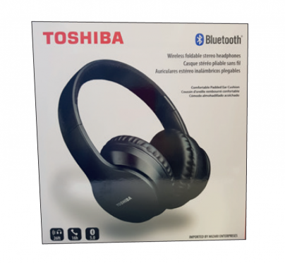 Belaidės sulankstomos ausinės Toshiba RZE-BT166H, juoda