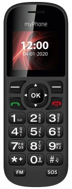 Mobilusis telefonas MyPhone H22 Dual black ENG su dėklu