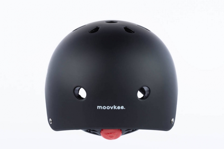 Dviračio šalmas - YF-1 - MOOVKEE - MATT - BLACK - 48-55 dydis