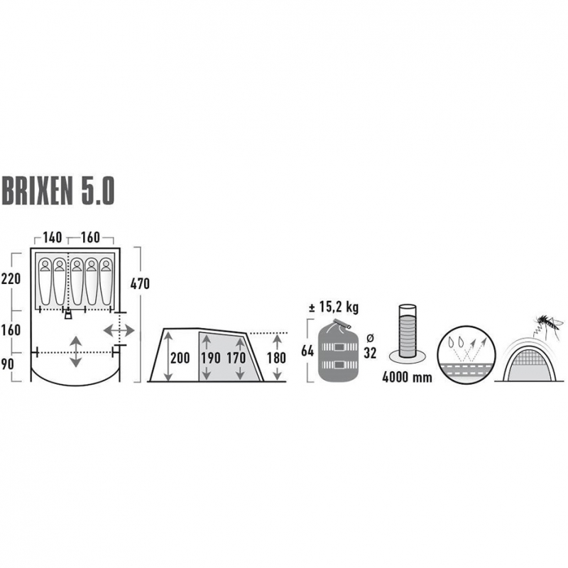 High Peak Brixen 5.0 11816
