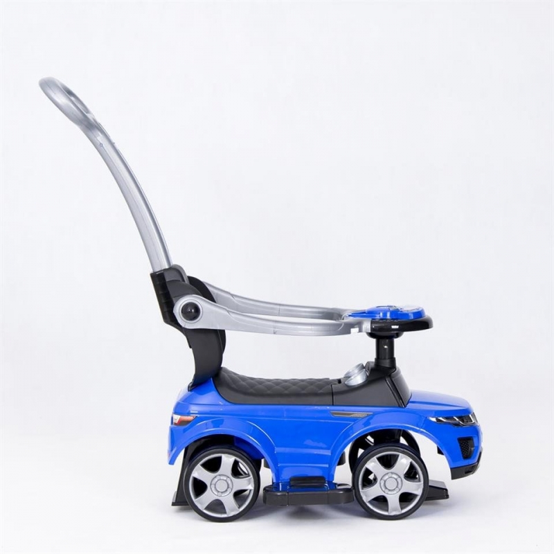 Automobilis su rankena - 614R - guminiai ratai - MĖLYNA
