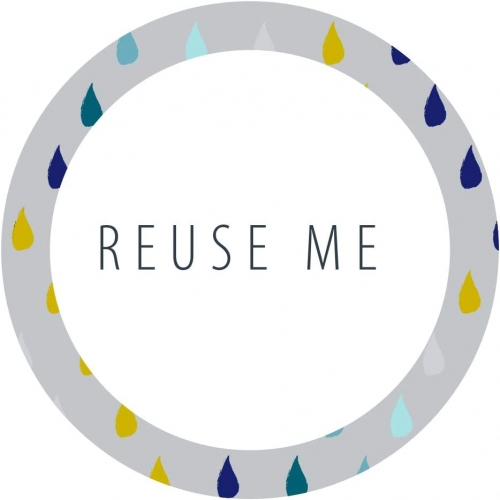 Cambridge Cm06991 Raindrops Stiklinis Butelis 550Ml Su Bambukiniu Dangteliu