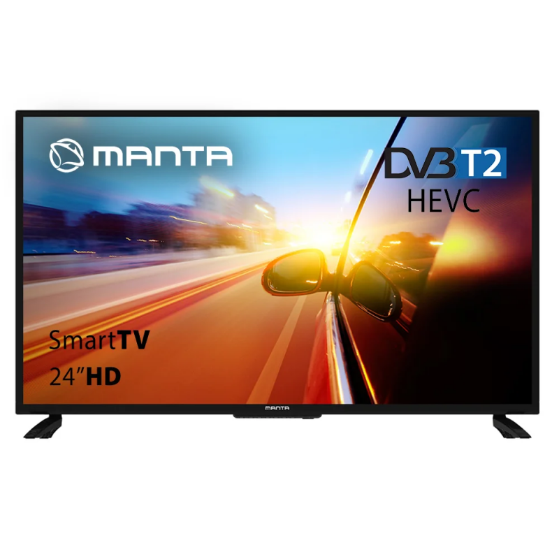 Manta 24Lhs122T 24 Hd Dvb-T2 Hevc / H.265 Televizorius