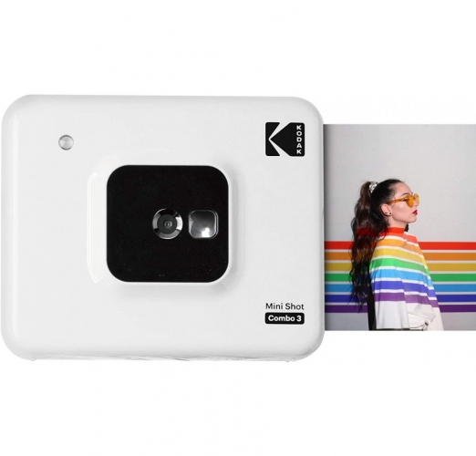 Kodak Mini Shot 3 Square Instant Camera And Printer White